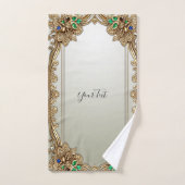 Elegant Gold Ornate Towel Set Bad Handdoek (Handdoek)