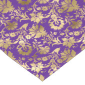 Elegant Gold Paars Floral Korte Tafelloper (Hoek)