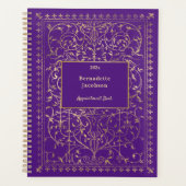 Elegant Gold Paars stijlvol Planner (Voorkant)