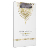 Elegant  Gold Paisley Mandala Klembord (Rechts)