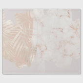 Elegant Gold Palm Leaf Marble Gift Cadeaupapier (Vlak)