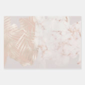 Elegant Gold Palm Leaf Marble Gift Inpakpapier Vel (Voorkant)