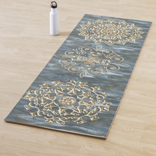 Elegant Gold Pareltjes Mandala Yogamat (In situ)