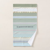 Elegant Gold Pastel Beach House Bath Bad Handdoek (Handdoek)
