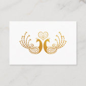 Elegant Gold Pattern Indian Wedding Drink Ticket (Achterkant)
