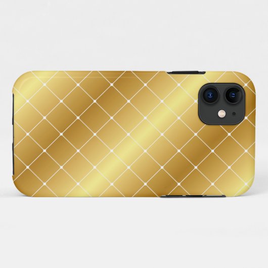 Elegant Gold Pattern iPhone Case (Achterkant (horizontaal))