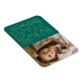 Elegant Gold PEACE en JOY 2022 Calendar Photo Magneet (Rechterzijde)