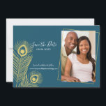 Elegant Gold Peacock Save the Date Wedding<br><div class="desc">Stijlvolle en moderne Elegant Gold Peacock Save the Date Wedding Aankondiging Uitnodigingen. Wordt geleverd met bijpassende accessoires om uw huwelijksdagviering compleet te maken.</div>