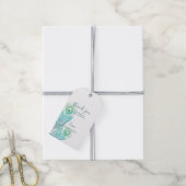 Elegant Gold Peacock Weddenschap Hartelijk dank La Cadeaulabel (Met Touw)