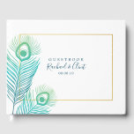 Elegant Gold Peacock Wedding Guestbook Gastenboek<br><div class="desc">Stijlvol en elegant Gold Peacock Wedding Guestbook om de grote dag te herdenken.</div>