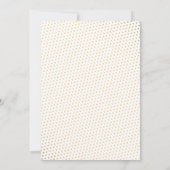 Elegant Gold Peacock Wedding Invitations Kaart (Achterkant)