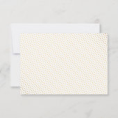 Elegant Gold Peacock Wedding RSVP-kaarten RSVP Kaartje (Achterkant)