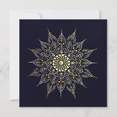 Elegant Gold & Pearl Mandala Blank Note Kaart (Voorkant)