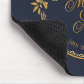 Elegant Gold Personalized Wedding | Mousepad Muismat (Hoek)