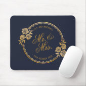Elegant Gold Personalized Wedding | Mousepad Muismat (Met muis)