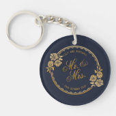 Elegant Gold Personalized Wedding | SLEUTELHANGER (Voorkant)