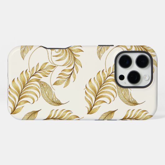 Elegant Gold Phone Cover For Fall iPhone Hoesje (Achterkant horizontaal)
