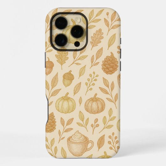 Elegant Gold Phone Cover For Fall iPhone Hoesje (Achterkant)