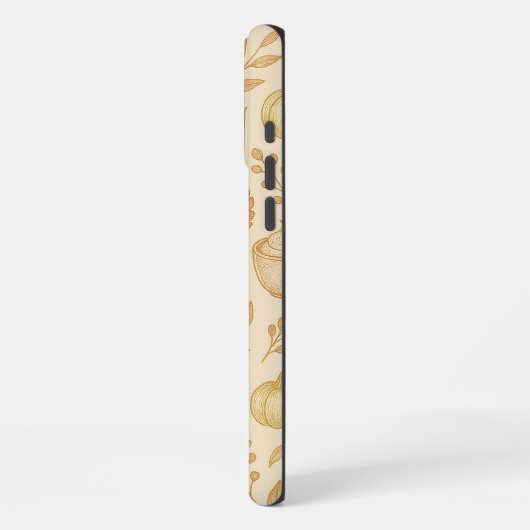 Elegant Gold Phone Cover For Fall iPhone Hoesje (Linkerkant)