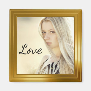 Elegant Gold Photo Lijst Magneet