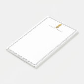 Elegant Gold Pineappel Post-it® Notes (Schuin)