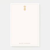 Elegant Gold Pineapple-laptop Post-it® Notes (Voorkant)