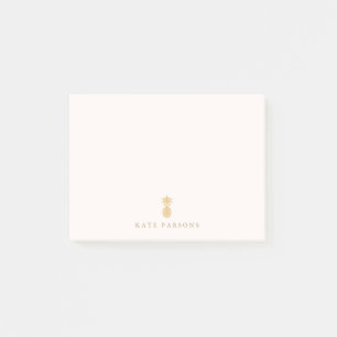 Elegant Gold Pineapple-laptopkaart Post-it® Notes