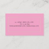 Elegant Gold Pineapple Opal Visitekaartje (Achterkant)