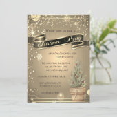 Elegant Gold, PineTree Company, kerst Kaart (Staand voorkant)