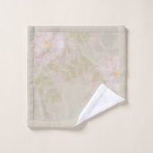 Elegant Gold Pink Abstracte Floral Bad Handdoek (Wasdoekje)