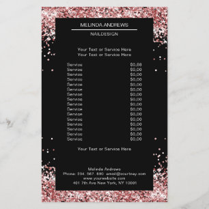 Elegant Gold Pink beide zijden brochure