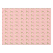 Elegant Gold Pink-kerstrendierpatroon Tafelkleed (Voorkant (Horizontaal))