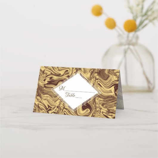 Elegant Gold Plaatskaartje (Voorkant)