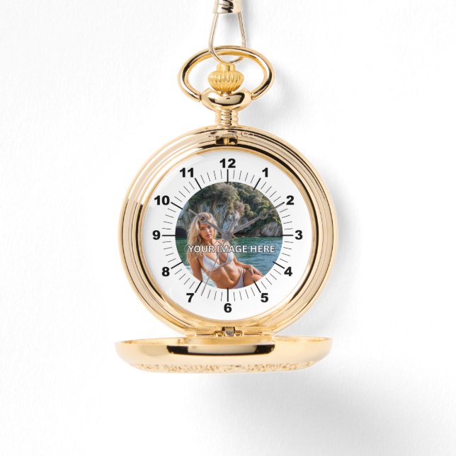 ELEGANT! ✨ Gold Pocket Watch Classic Horloge (Voorkant)