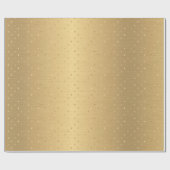 Elegant Gold Polka Dots Cadeaupapier (Vlak)