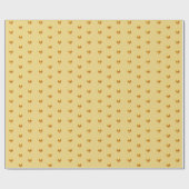 Elegant Gold Polka Dots op Golden Cadeaupapier (Vlak)
