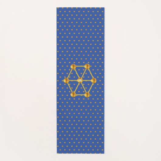 Elegant Gold Polka Dots Yogamat (Voorkant)
