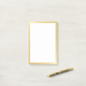 Elegant Gold Post-it® Notes (Op bureau)