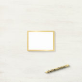 Elegant Gold Post-it® Notes (Op bureau)