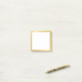 Elegant Gold Post-it® Notes (Op bureau)
