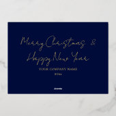 Elegant Gold Prettige feestdagen Company Folie Car (Achterkant)