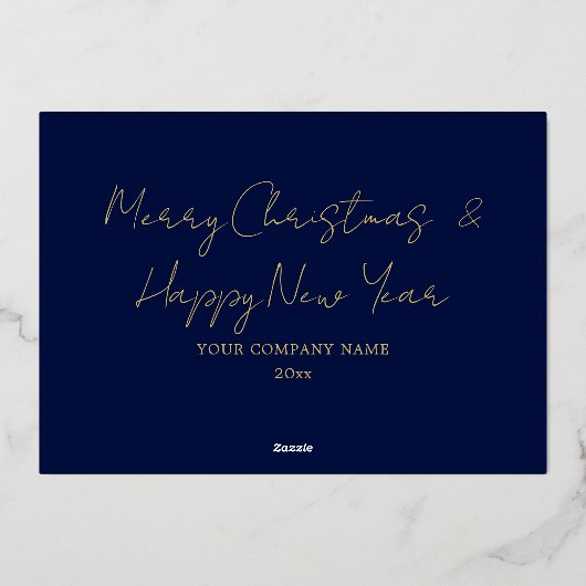 Elegant Gold Prettige feestdagen Company Folie Car (Achterkant)