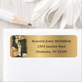 Elegant Gold Priest Offing Mass Ordination Etiket (Insitu)