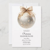 Elegant Gold Princess Birthday Invitation Kaart (Voorkant)