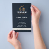 Elegant Gold Property Logo Vastgoed Flyer (Hand)