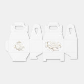 Elegant Gold Quinceañera Bedankdoosjes (Uitgevouwen)