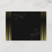 Elegant Gold Quinceanera Invitation Informatiekaartje (Achterkant)