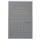 Elegant Gold Quote Calendar 2026 Kalender (Feb 2027)