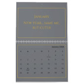 Elegant Gold Quote Calendar 2026 Kalender (Jan 2026)