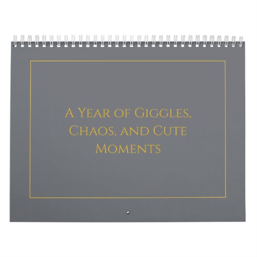 Elegant Gold Quote Calendar 2026 Kalender (Hoes)